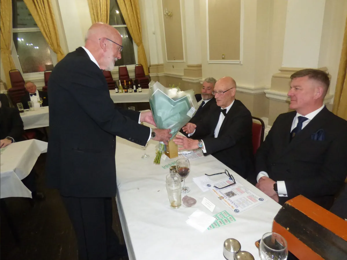 Presentation at the Lodge of Fraternity diamond celebration