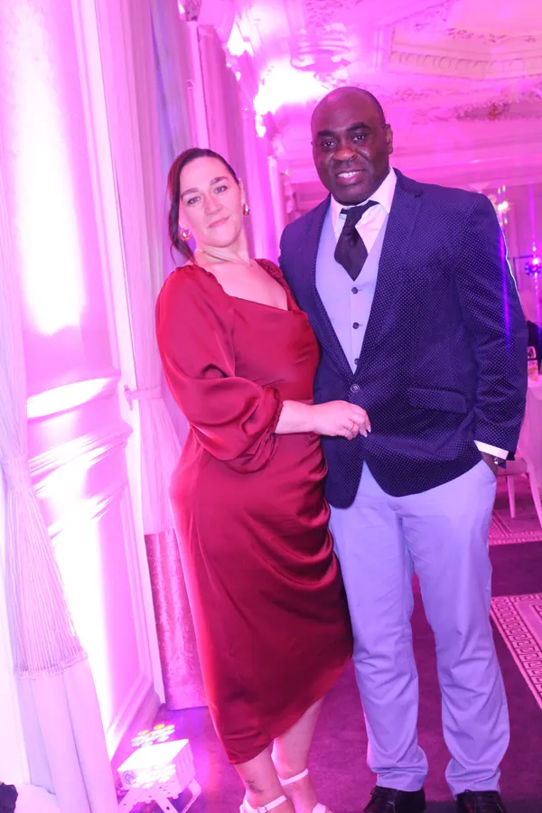 Brethren and guests enjoying the evening